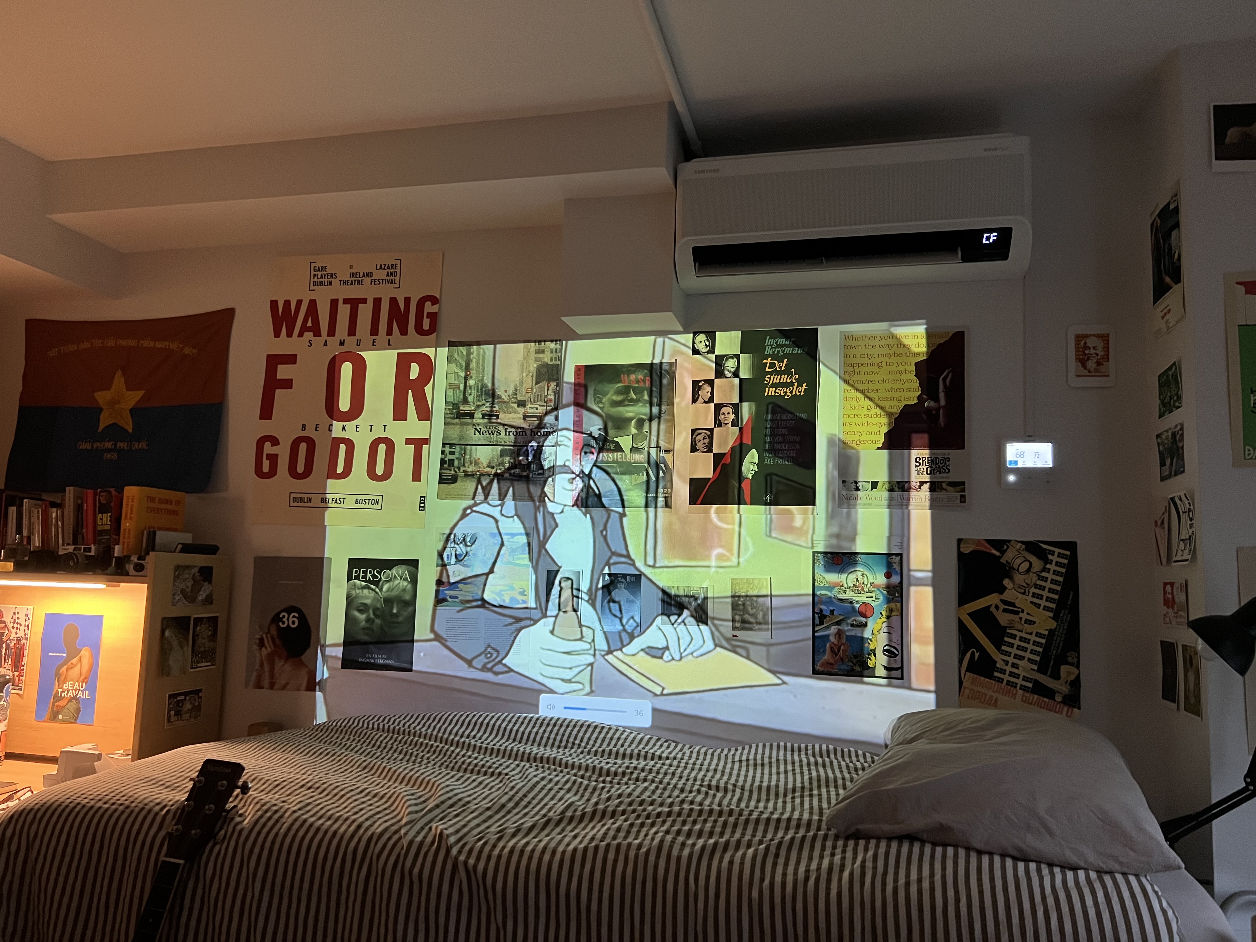 Tall arched Art Deco window with decorative metalwork — London